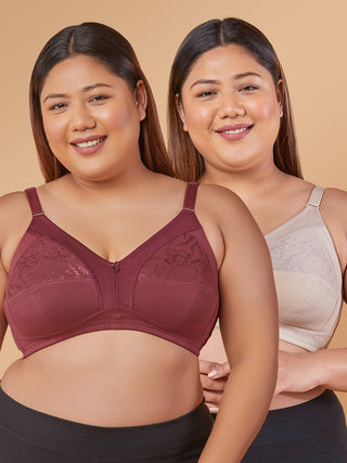 M Frame Lace Bra | M 3308 Pack of 2