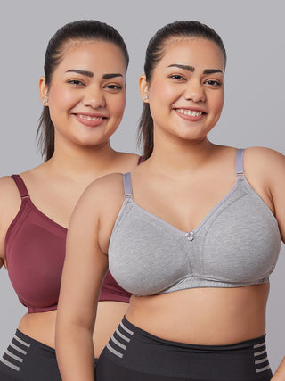 Soft & Airy Seamless Padded Bra | M 5504 Pack of 2