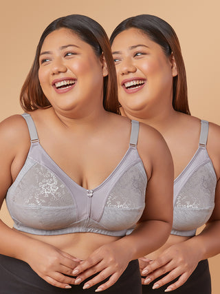 Full Coverage Lace Bra | M 3308 Pack of 2