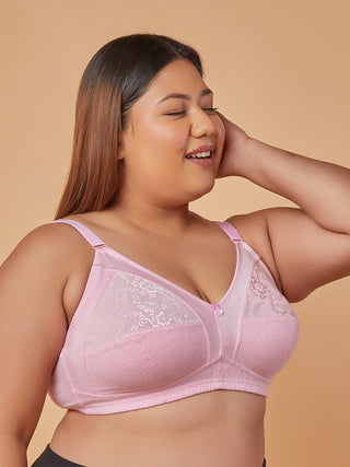 Lace Design High Coverage Bra | M 3308 Pack of 2