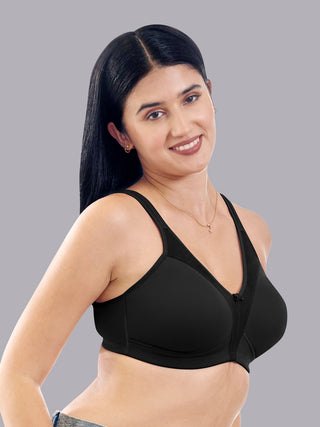 Maashie M 4416 Full Coverage Support Non Padded Comfort Seamless Minimizer Bra