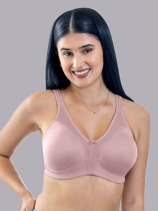 Maashie M 4416 Fuller Cups Support Non Padded Comfort Seamless Minimizer Bra