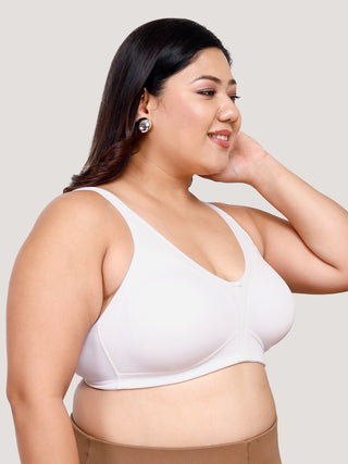 Maashie M 4416 Fuller Cups Support Non Padded Comfort Seamless Minimizer Bra