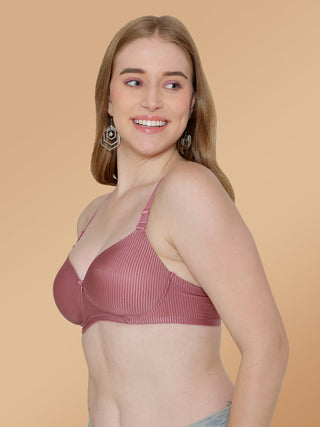 Soft Padded Full Coverage Striped T-Shirt Bra | M 5508