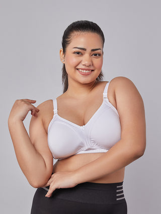 M Frame Padded Minimizer Bra White