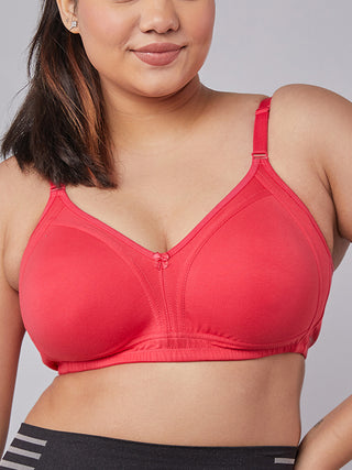 M Frame Padded Minimizer Bra Close view H Pink