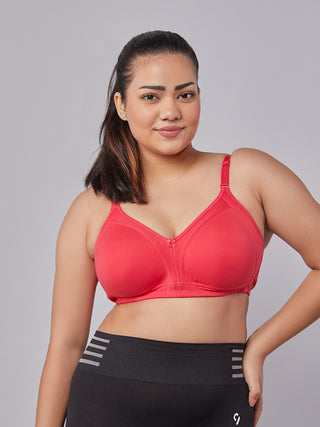 M Frame Padded Minimizer Bra H Pink