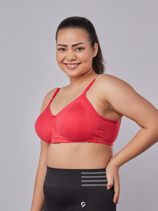 M Frame Padded Minimizer Bra Left view H Pink