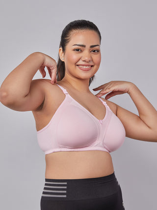 M Frame Padded Minimizer Bra Right view L Pink
