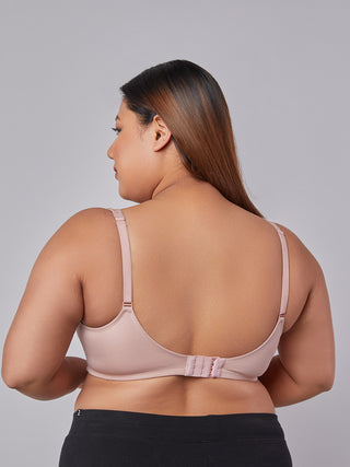 Lace Detailing T-Shirt Bra M. Fawn back view
