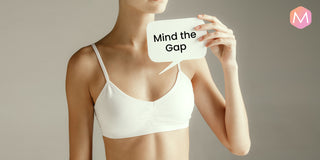 Bra cup gap, bra gap, gap in bra, gap in bra cup