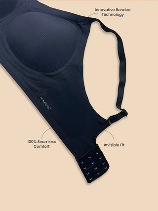 360 Degree Support No Visible Line Super Flexible Padded Bonded Bra | M 9904