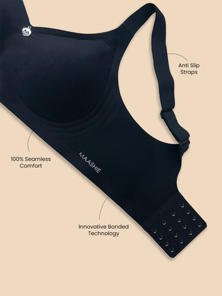 Invisible Fit 360 Degree Support Padded Cups Seamless Bonded Bra | M 9901