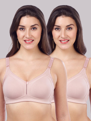 Seamless Cups Non Padded Bra | M 4414 Pack of 2