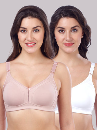 Double Layered Cups Seamless Bra | M 4414 Pack of 2