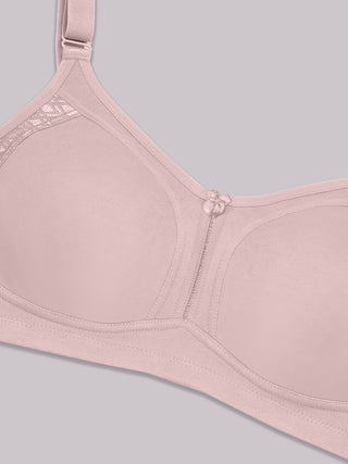 Double Layered Cups Seamless Bra | M 4414 Pack of 2 | FAWN WHITE