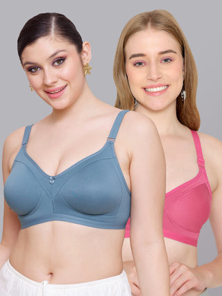 Seamless Perfection Wider Straps Daily Wear Bra | M 3307 | Pack of 2