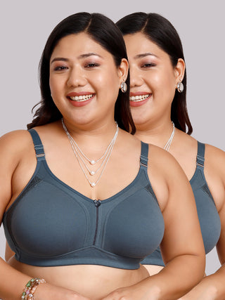 Seamless Cups Non Padded Bra | M 4414 Pack of 2