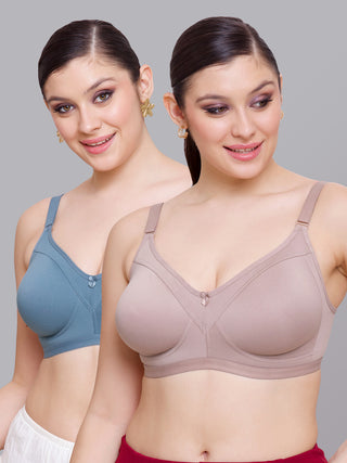 Seamless Perfection Wider Straps Daily Wear Bra | M 3307 | Pack of 2