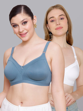 Seamless Perfection Wider Straps Daily Wear Bra | M 3307 | Pack of 2