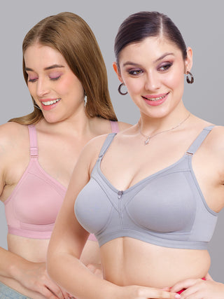 Seamless Perfection Wider Straps Daily Wear Bra | M 3307 | Pack of 2