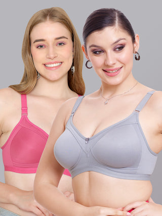 Seamless Perfection Wider Straps Daily Wear Bra | M 3307 | Pack of 2