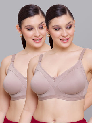 Seamless Perfection Wider Straps Daily Wear Bra | M 3307 | Pack of 2