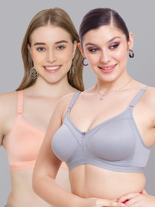 Seamless Perfection Wider Straps Daily Wear Bra | M 3307 | Pack of 2
