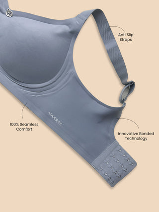 Invisible Fit 360 Degree Support Padded Cups Seamless Bonded Bra | M 9901