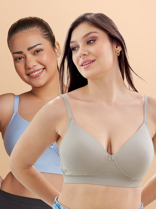 Soft Padded Cups Full Coverage T-Shirt Bra | M 5505 | Pack of 2