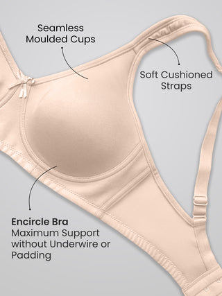 Maashie M 3311 Full Coverage Support Non Padded Cups Seamless Encircled Bra
