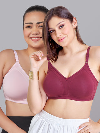 M Frame Padded Minimizer Bra | M 5504 | Pack of 2