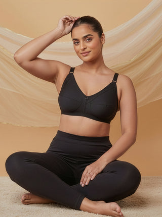 Everyday Comfort Non-Wired Bra | M 307 Pack of 2 | RED BLACK