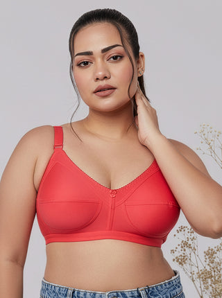 Non Padded Everyday Bra | M 307 Pack of 2 | Coral
