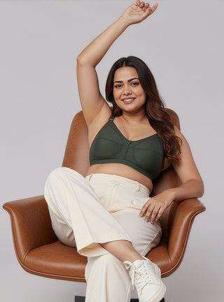 Full Coverage Everyday Bra | M 307 Pack of 2 | M.FAWN OLIVE