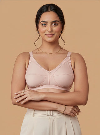 Non Padded Everyday Bra | M 307 Pack of 2 | L. Peach