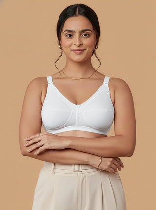 M Frame Shaping Daily Wear Bra | M 307 Pack of 2 | WHITE ONION