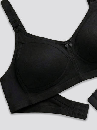 Seamless Perfection Wider Straps Daily Wear Bra | M 3307 | Pack of 2 | Goblin Blue Black