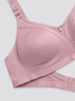 Seamless Perfection Wider Straps Daily Wear Bra | M 3307 | Pack of 2 | Grey Crepe