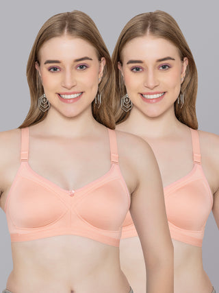 Seamless Perfection Wider Straps Daily Wear Bra | M 3307 Pack of 2