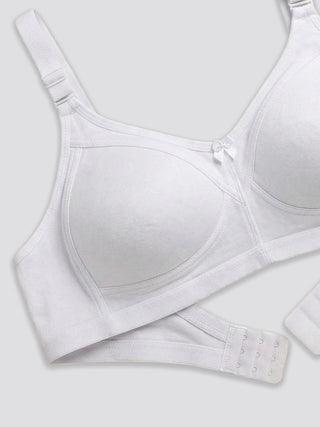 Seamless Perfection Wider Straps Daily Wear Bra | M 3307 | Pack of 2 | Grey White
