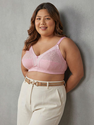 Lace Design High Coverage Bra | M 3308 Pack of 2