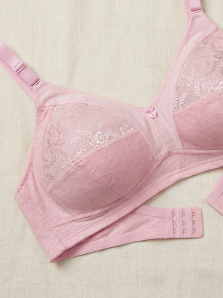 Lace Design High Coverage Bra | M 3308 Pack of 2