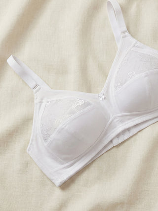 Lace Design High Coverage Bra | M 3308 Pack of 2