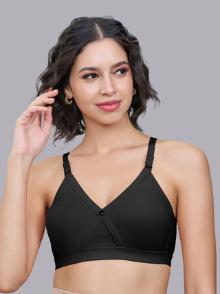 Non Padded Seamless Cups Everyday Cotton Cross Over Bra | M 3312