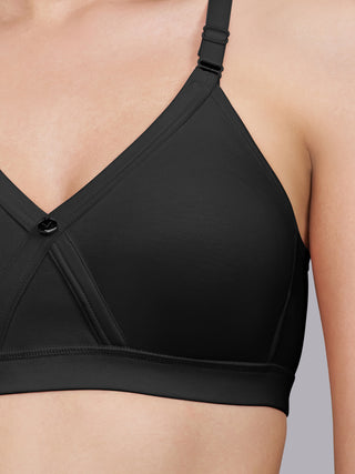 Non Padded Seamless Cups Everyday Cotton Cross Over Bra | M 3312