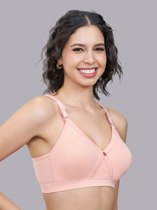 Non Padded Seamless Cups Everyday Cotton Cross Over Bra | M 3312