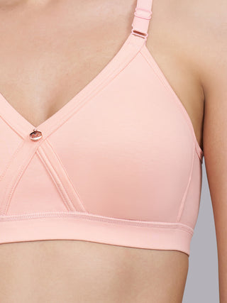 Non Padded Seamless Cups Everyday Cotton Cross Over Bra | M 3312