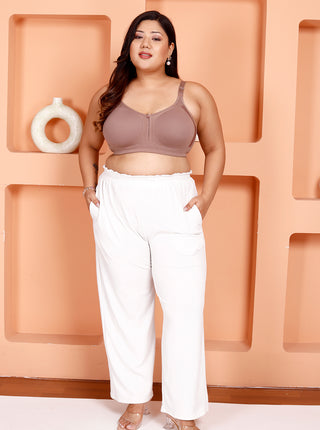 Seamless Cups Non Padded Bra | M 4414 Pack of 2 | WOOD ROSE D.MOCHA