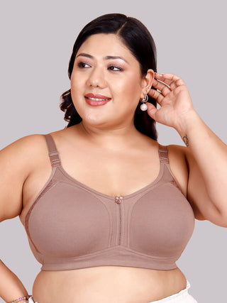 M Frame Plus Size Bra with Delicate Lace | M 4414 Pack of 2